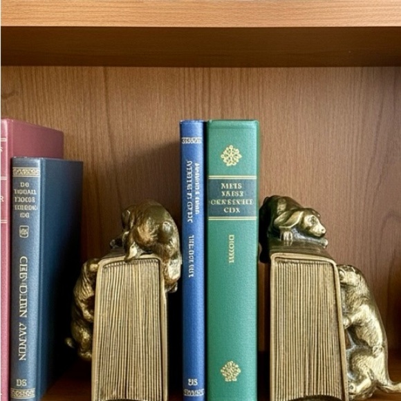 Brass cocker spaniel bookends by PM Craftsman, mid-Century, 1950-1970, made USA - Picture 8 of 8